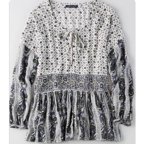 American Eagle Outfitters Tops - NWOT American Eagle Long Sleeve Boho Blouse